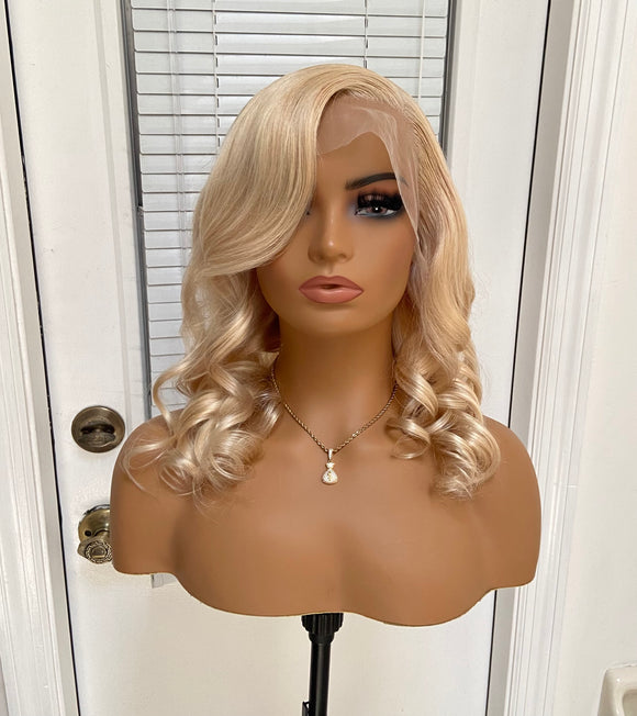 613 Honey Blonde Body Wave Frontal Wig