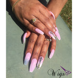 Pink-N-White W/ Crystals