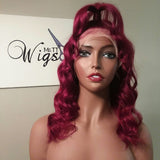 Lace Frontal Wig Red