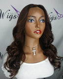 360 Lace Frontal Wig Silky Straight brown #4