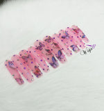 Purple Butterfly Matte (clear pink)