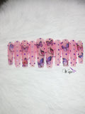 Purple Butterfly Matte (clear pink)