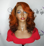 360 Lace Frontal Wig (Ginger Ombre)