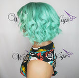 Lace Frontal Wig Short bob "Mint Green"