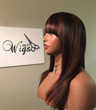 360 Lace Frontal Wig W/ Bangs